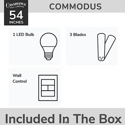 Hunter Casablanca Commodus with LED Light 54"