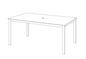 Travira 63" Rectangular Dining Table - HPL