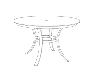 Travira 48" Round Dining Table - HPL