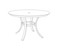 Travira 48" Round Dining Table - HPL