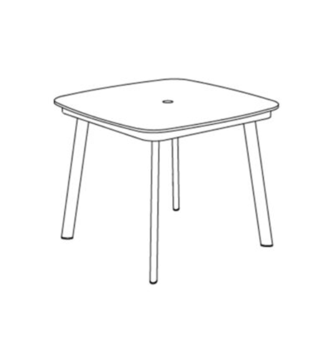 Eiland 36" Square Dining Table - HPL