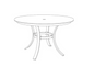 Travira 48" Round Dining Table - HPL