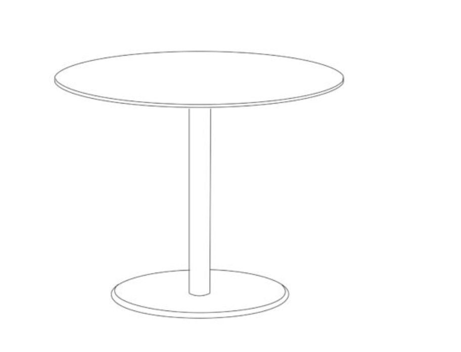 Travira 36" Round Bistro Table - HPL