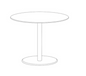 Travira 36" Round Bistro Table - HPL