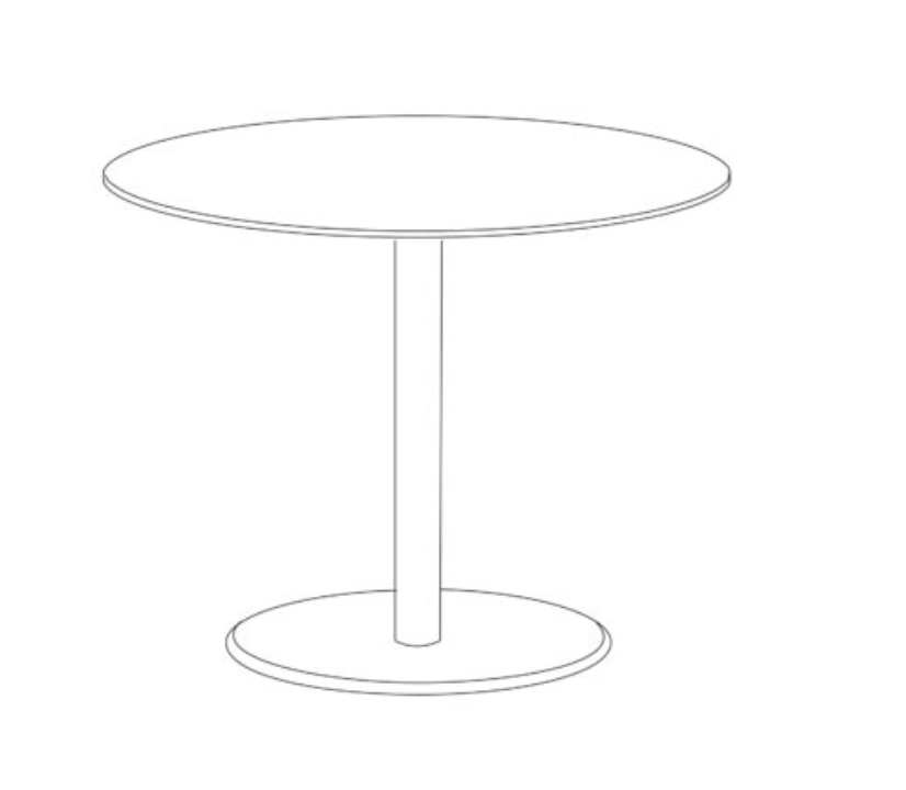 Travira 36" Round Bistro Table - HPL