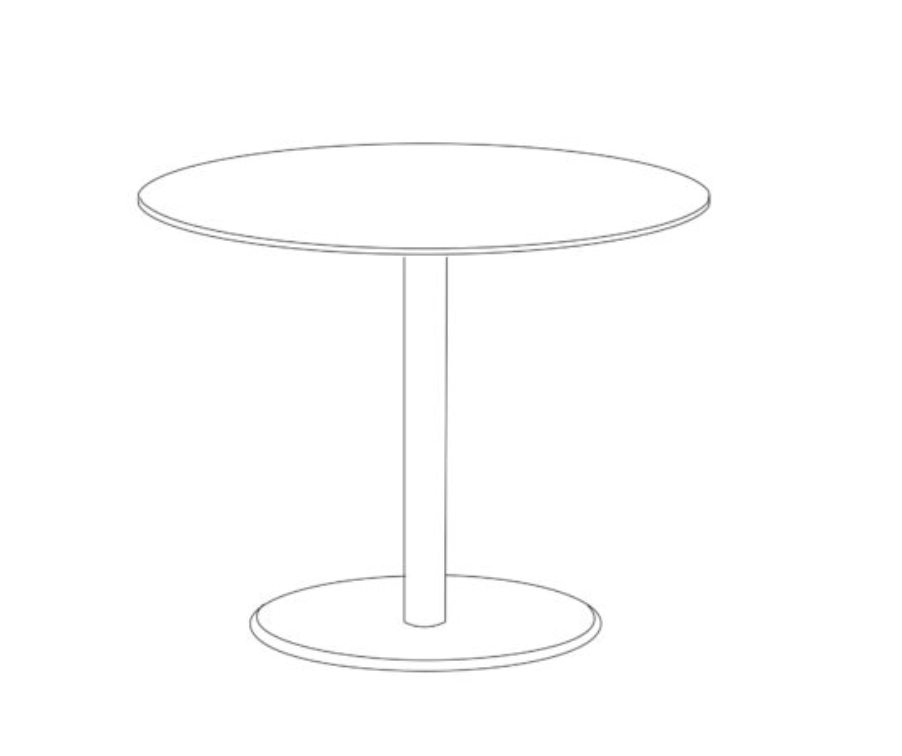 Travira 36" Round Bistro Table - HPL