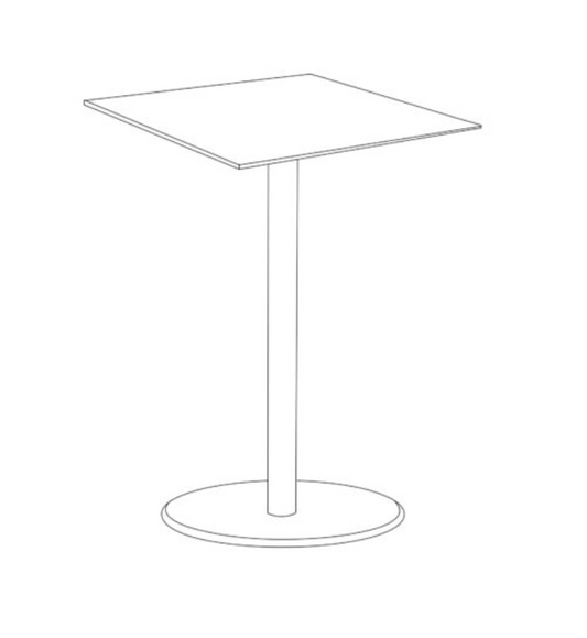 Travira 38" Square Bistro Table - HPL
