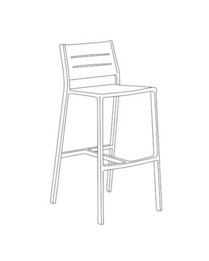 Eiland All-Aluminum Bar Stool