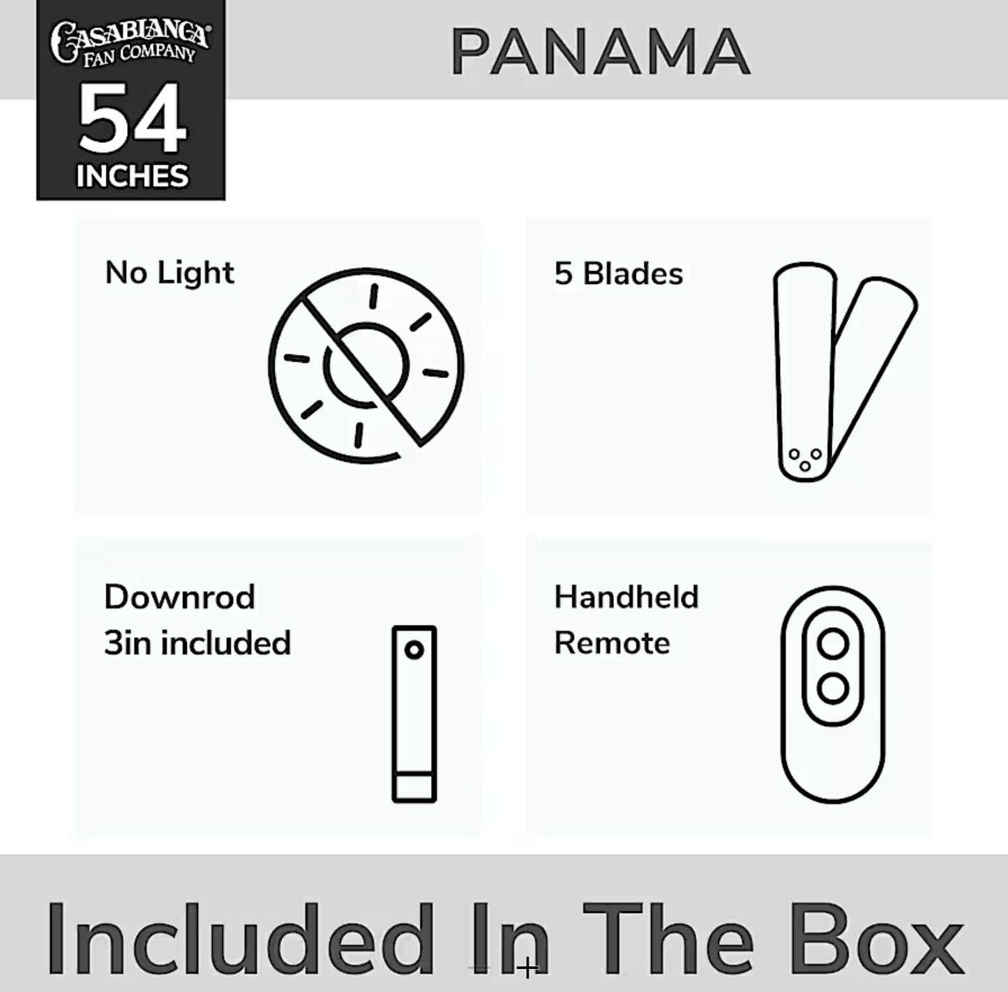 Hunter Casablanca Panama ENERGY STAR DC 54"