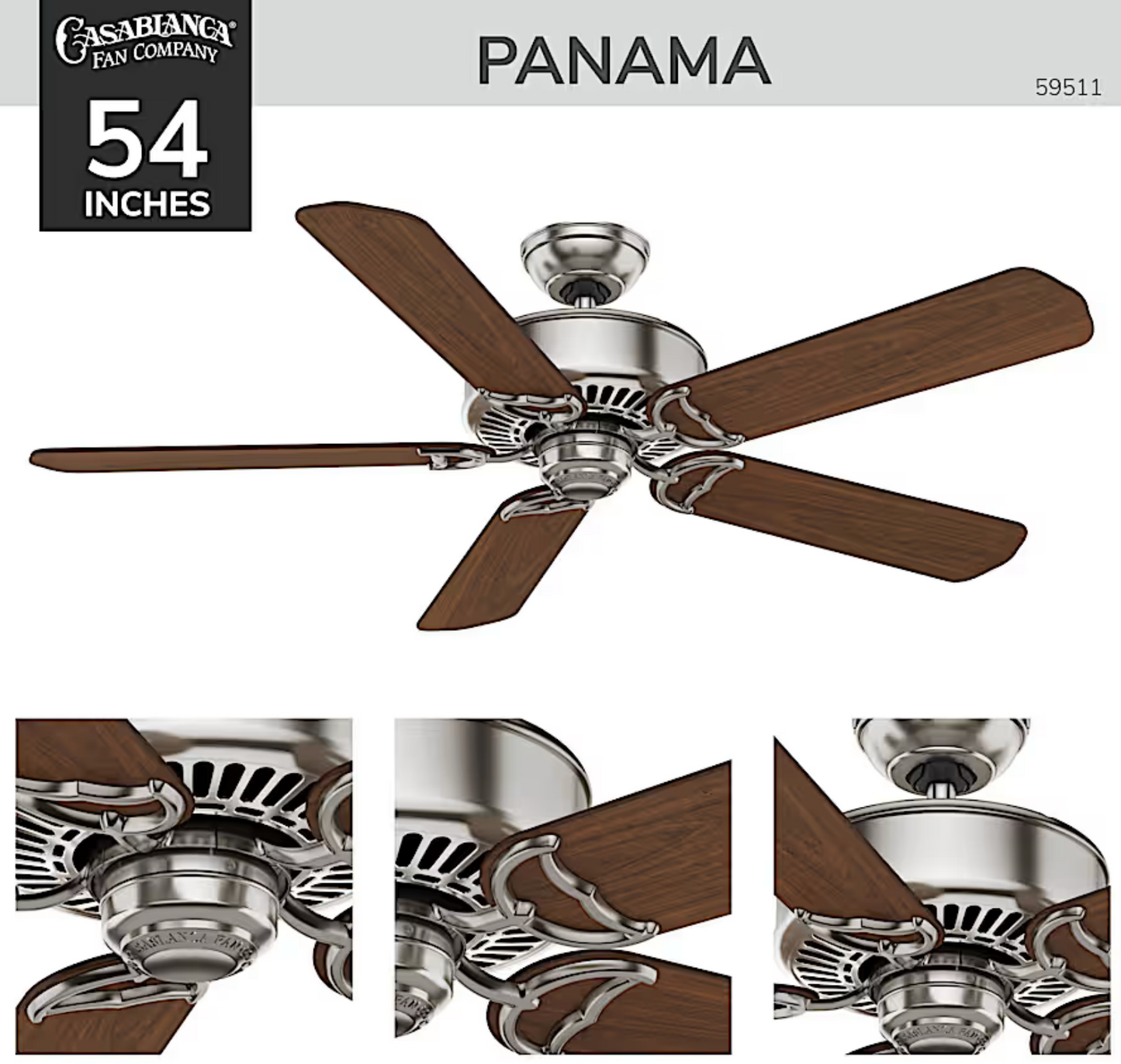 Hunter Casablanca Panama ENERGY STAR DC 54"