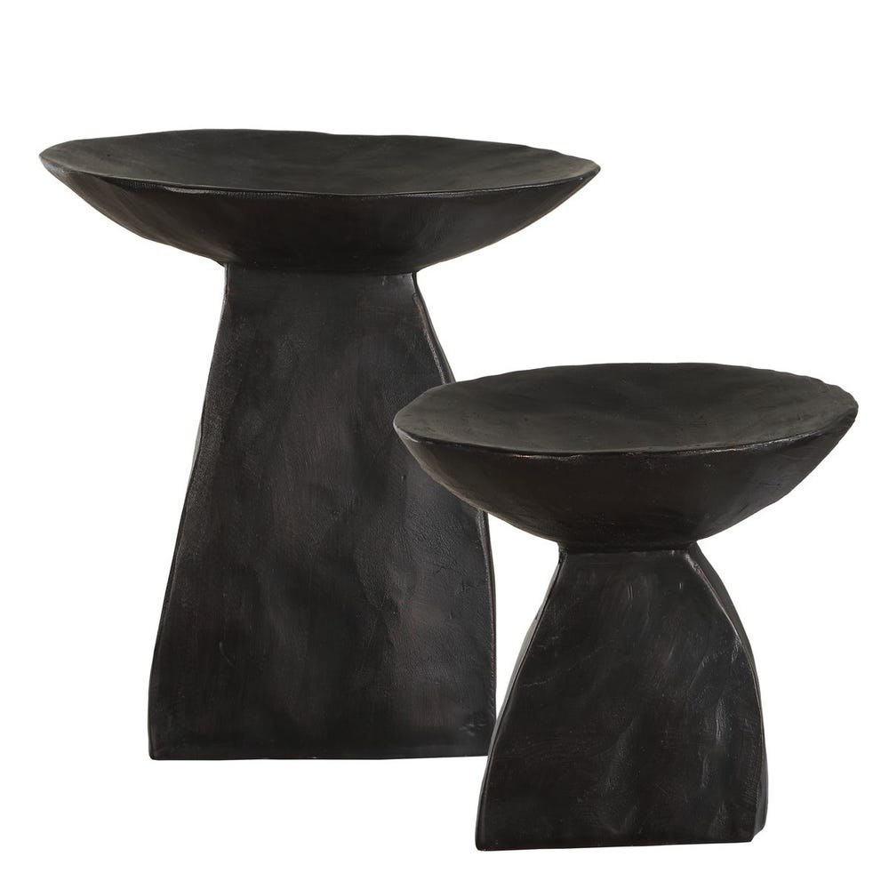 Shadow Pedestal Bowls, Set of 2