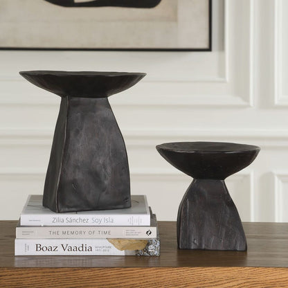 Shadow Pedestal Bowls, Set of 2