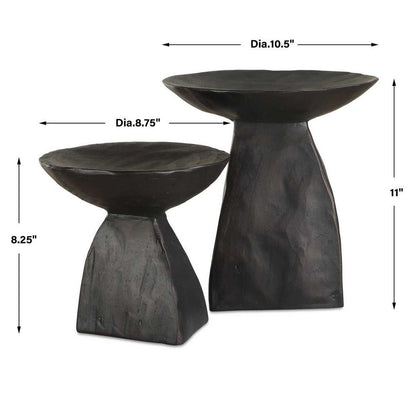 Shadow Pedestal Bowls, Set of 2