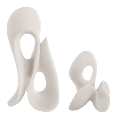 Silent Wave Indoor-Outdoor Sculptures, Set of 2