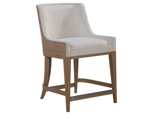 Simpatico Woven Back Counter Stool