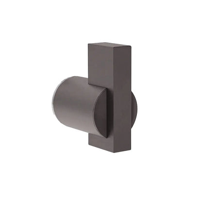 Arc Single Shower Door Knob; Glass Mounted Robe Hook