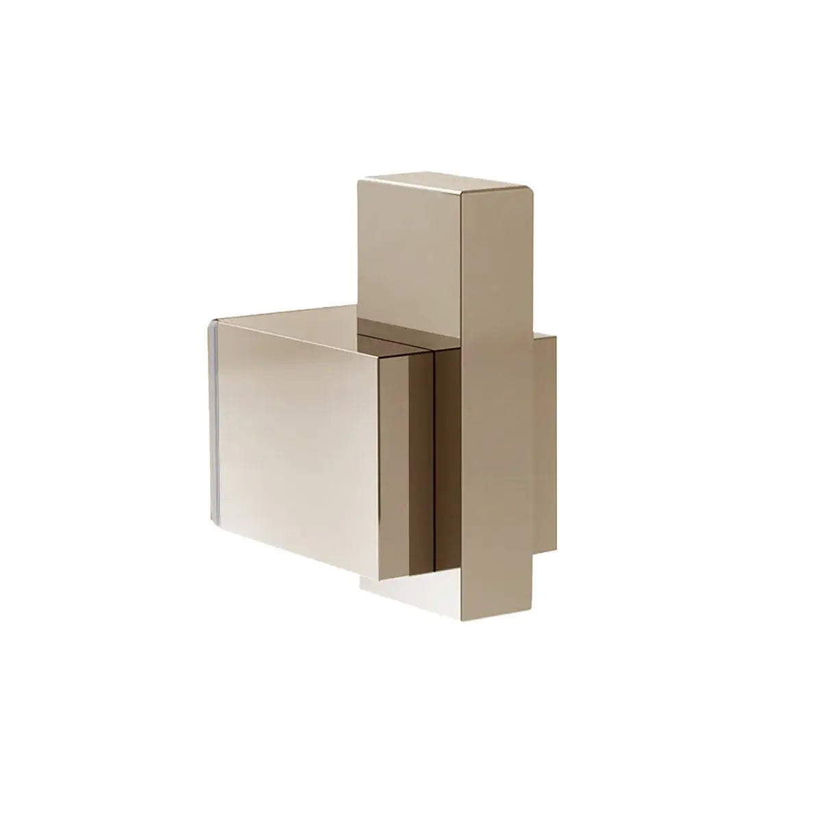 1948 Single Shower Door Knob; Glass Mounted Robe Hook