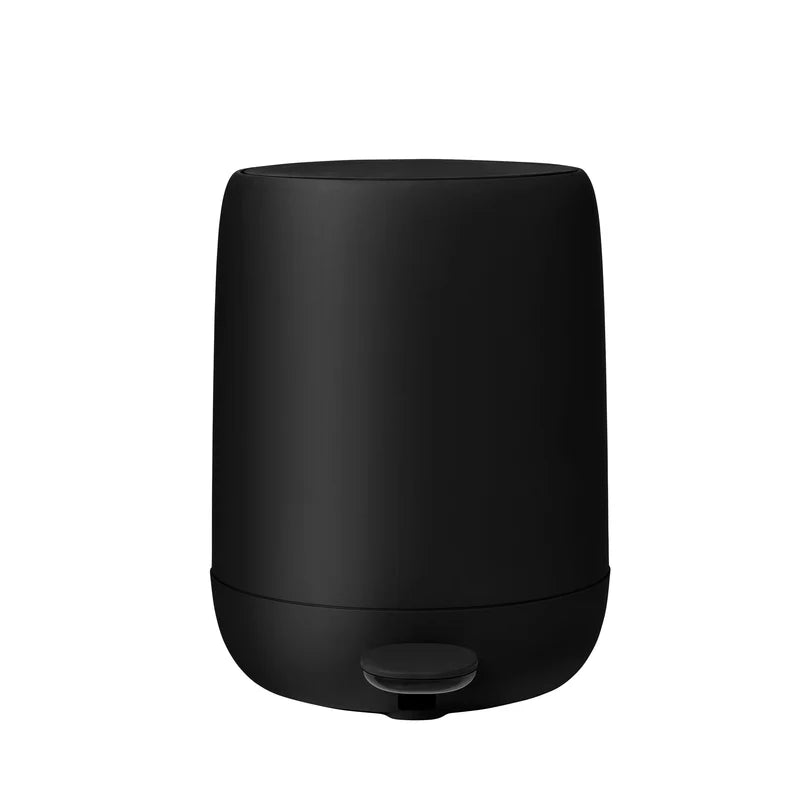 SONO Bathroom Soft-Close Step Trash Can - 0.8 Gallon Soft Touch Wastebasket - Modern Design