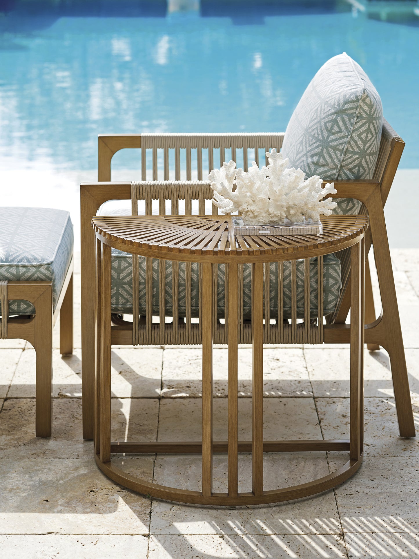 Tommy Bahama St. Tropez Demilune End Table