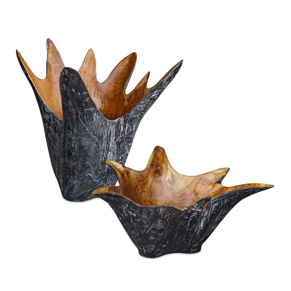 Starpetal Indoor-Outdoor Bowls, Set of 2