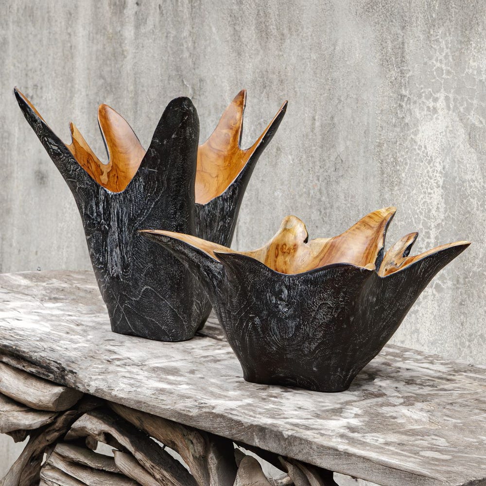 Starpetal Indoor-Outdoor Bowls, Set of 2