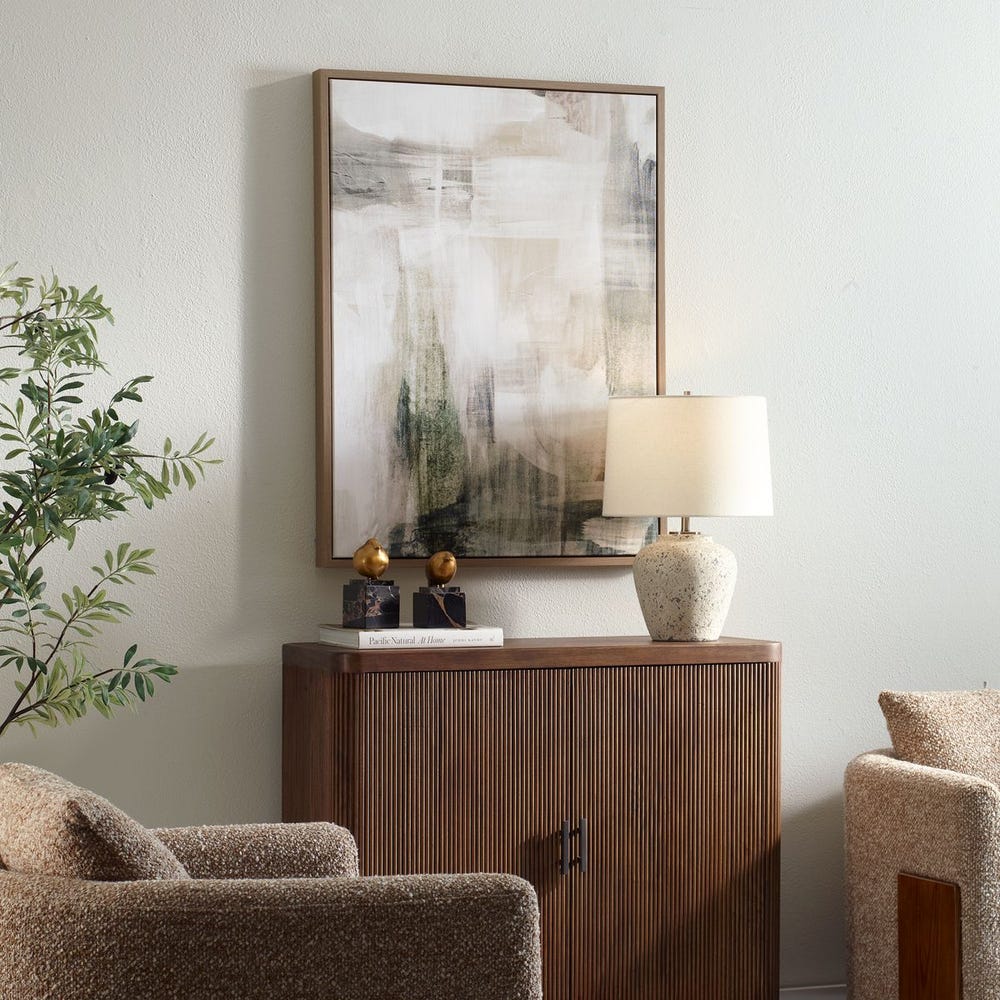 Subliminal Drift Framed Canvas