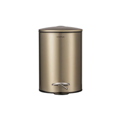 TUBO Pedal Bin Wastepaper Basket - Metallic
