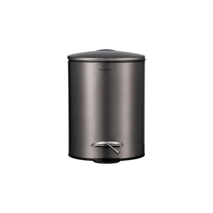 TUBO Pedal Bin Wastepaper Basket - Metallic