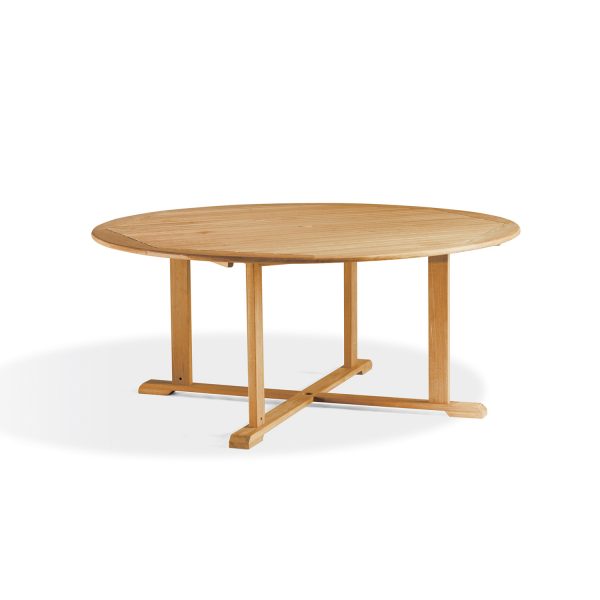 Teak 67" Round Dining Table