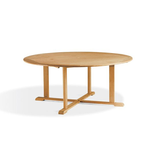 Teak 67" Round Dining Table