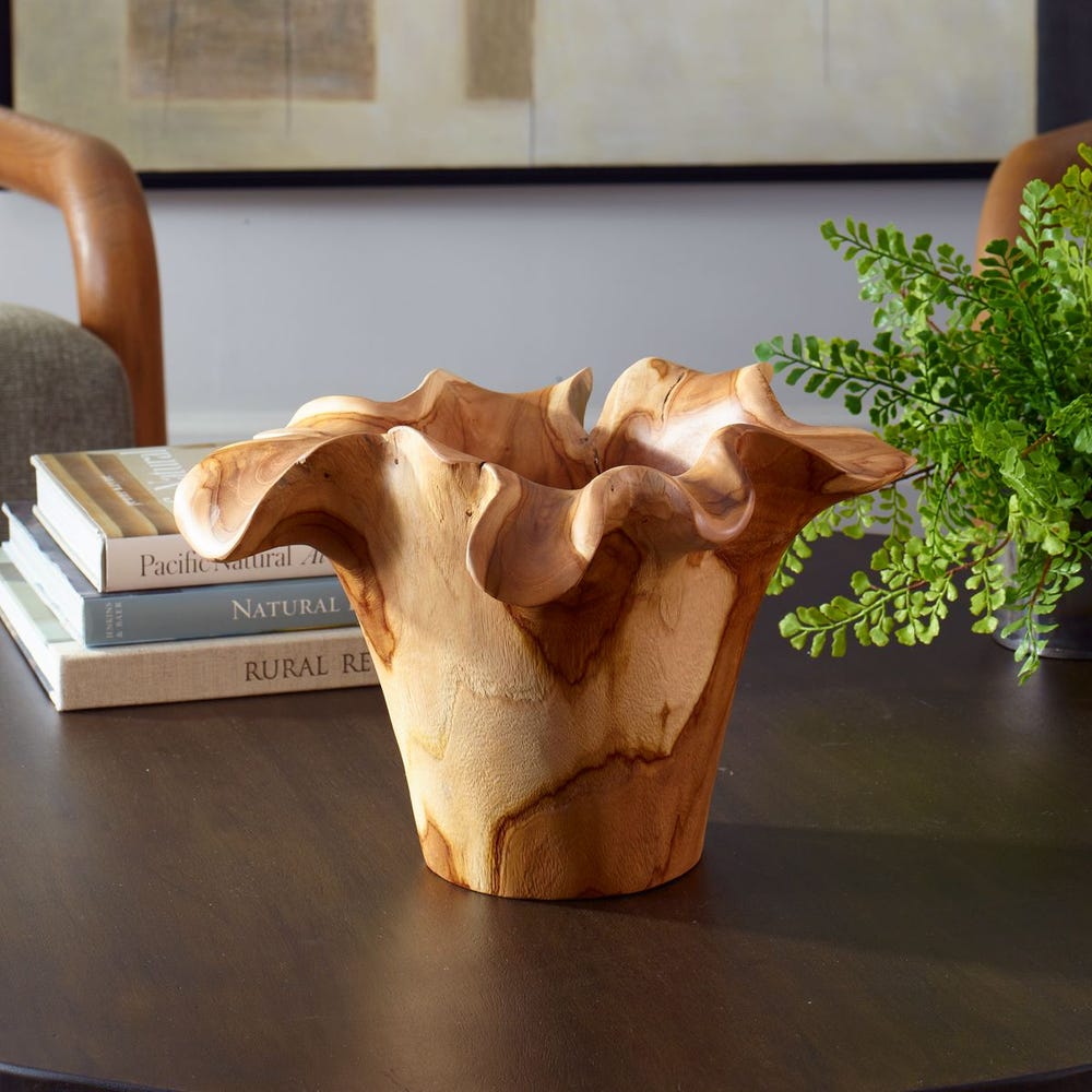 Teak Flow Indoor-Outdoor Bowl