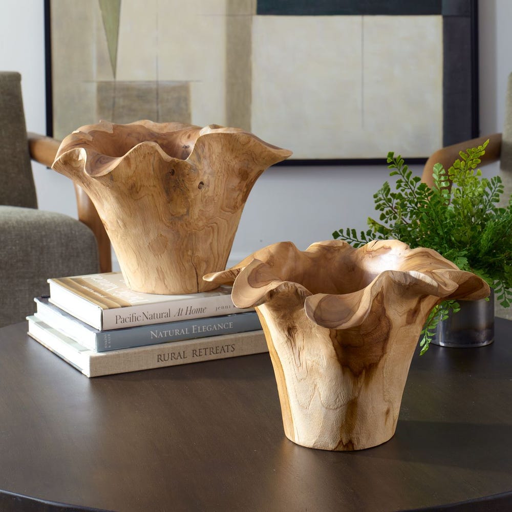 Teak Flow Indoor-Outdoor Bowl