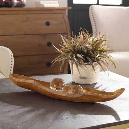 Teak Leaf Indoor-Outdoor Bowl