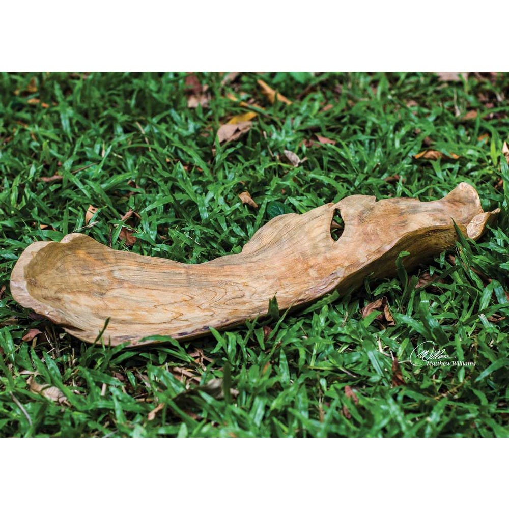 Teak Leaf Indoor-Outdoor Bowl