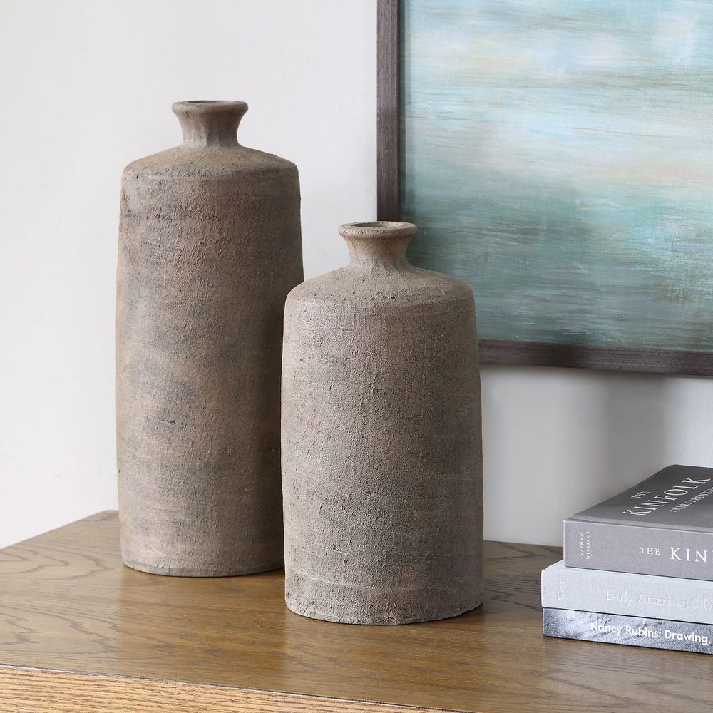 Terrene Vases, Set of 2