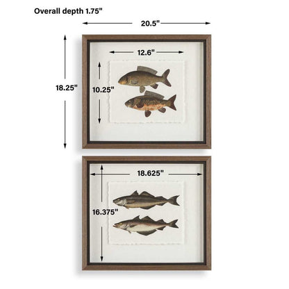 The Catch Framed Prints, Set of 2