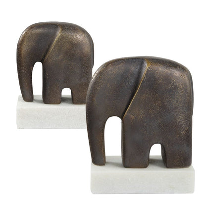 Timeless Tusk Sculptures, Set of 2