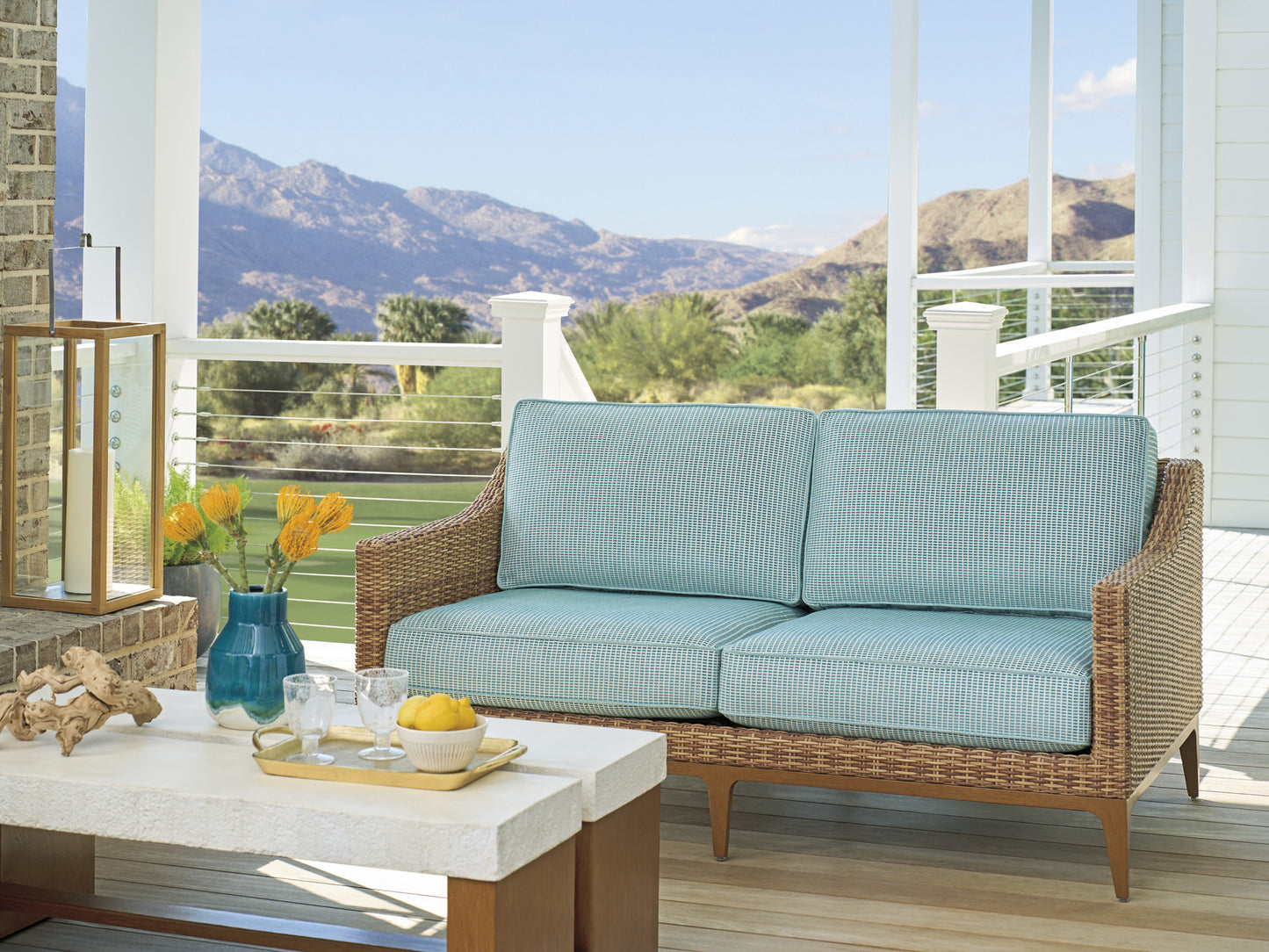 Tommy Bahama Palm Desert Poolside Love Seat