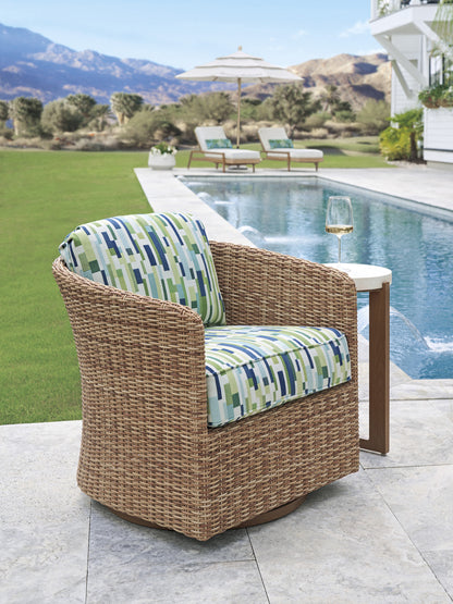 Tommy Bahama Palm Desert Poolside Swivel Occasional Chair
