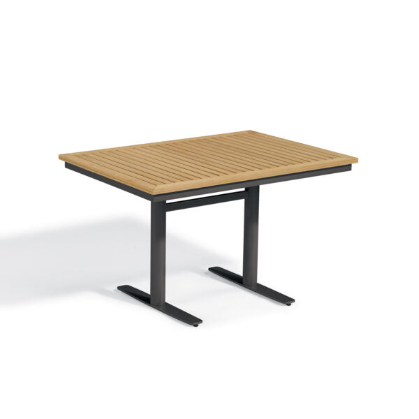 Travira 34" x 48" Rectangular Bistro Table - Tekwood
