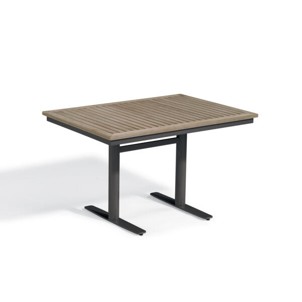 Travira 34" x 48" Rectangular Bistro Table - Tekwood