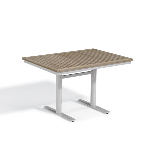 Travira 34" x 48" Rectangular Bistro Table - Tekwood