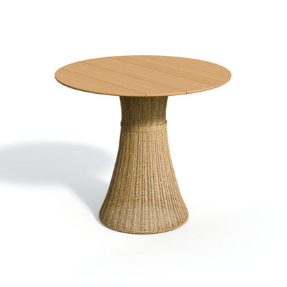 Tulle 48" Round Bar Table - Teak