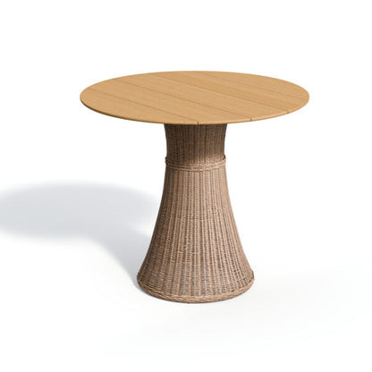 Tulle 48" Round Bar Table - Teak