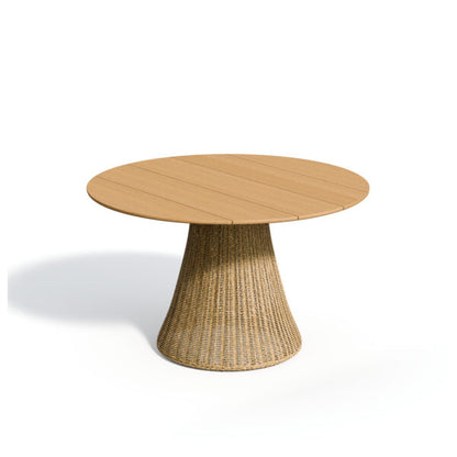 Tulle 48" Round Dining Table - Teak