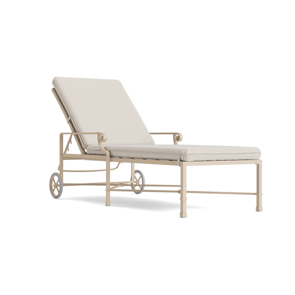 Venetian Adjustable Chaise with Wheels