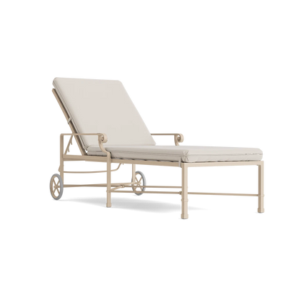 Venetian Adjustable Chaise with Wheels