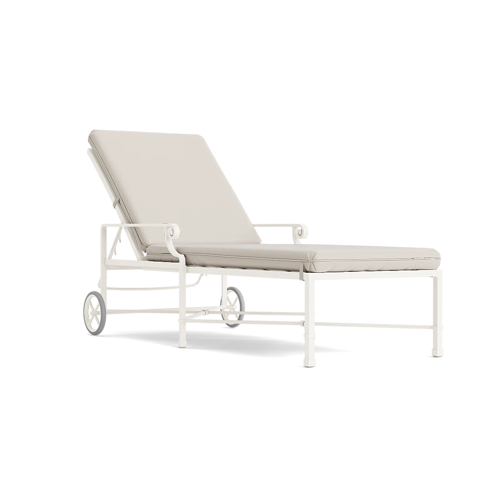 Venetian Adjustable Chaise with Wheels