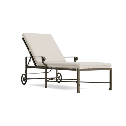 Venetian Adjustable Chaise with Wheels