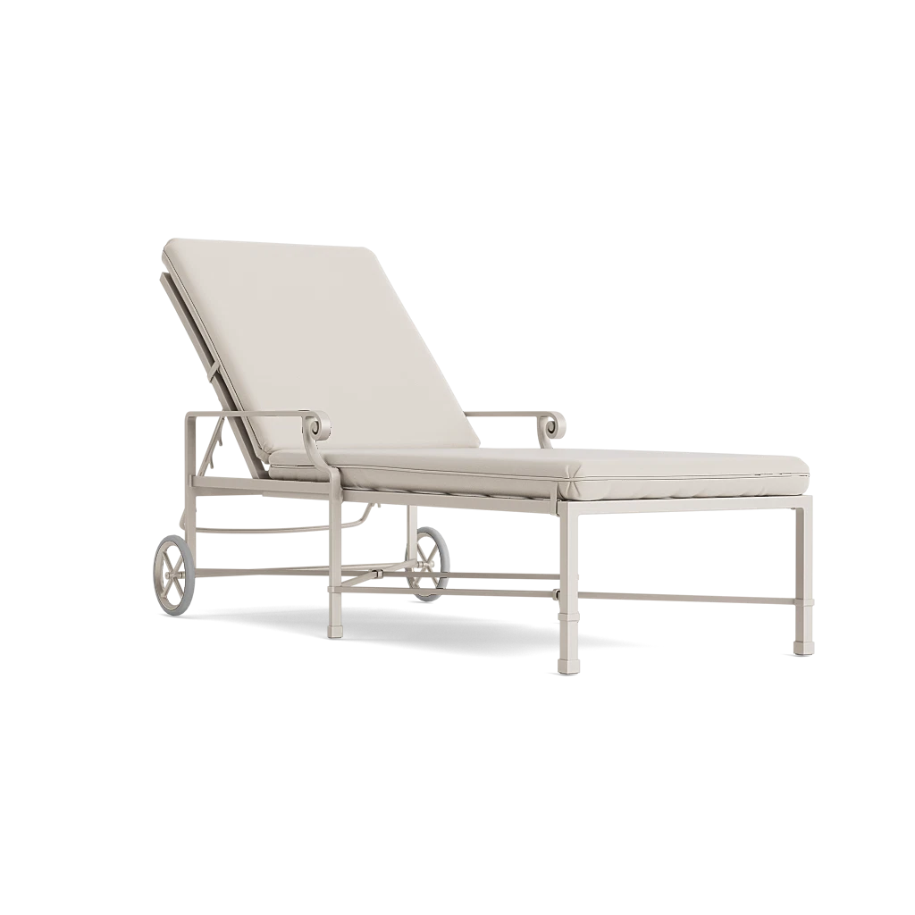 Venetian Adjustable Chaise with Wheels